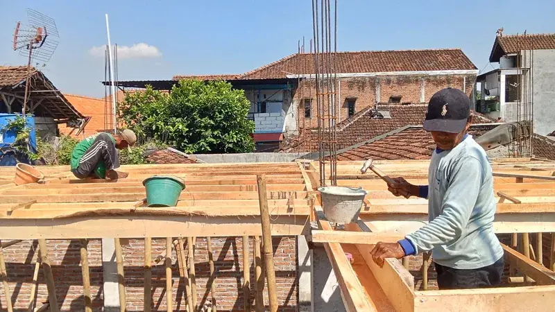 Chantier de gros œuvre de maisons individuelles